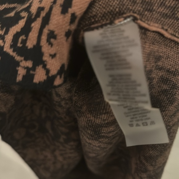 ELIE TAHARI gorgeous sweater dress in a brown/black knit print- like new in Sz.L - Picture 10 of 10